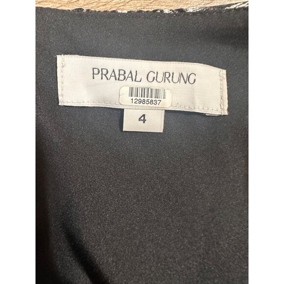 Prabal Gurung Dresse Black Silver Floral Jacquard Mini Dress 4 - Picture 8 of 14